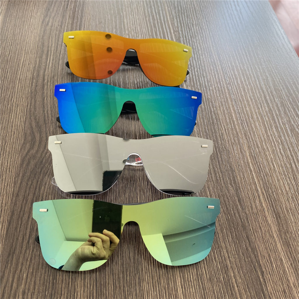 Rimless Sunglasses with Mirror Lenses