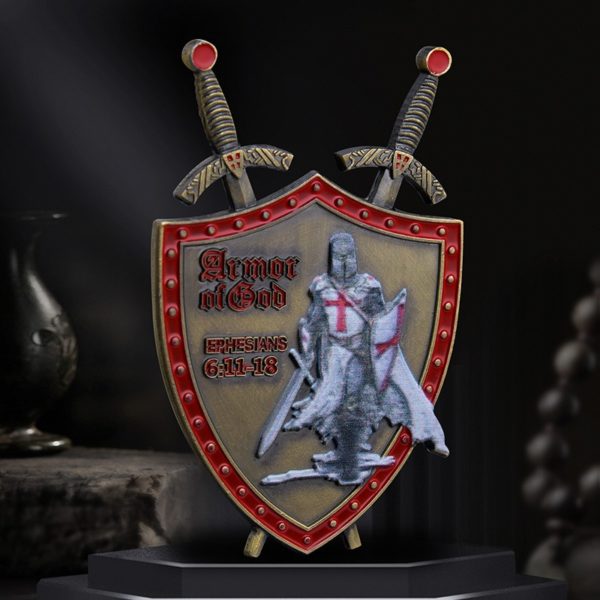 Zinc Alloy Shield Shaped Challenge Coin