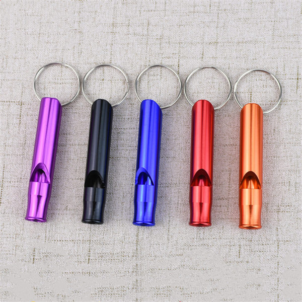 Aluminum Safety Whistle keychain