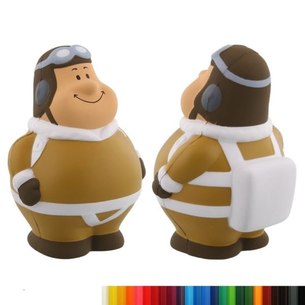 PU Foam Parachute Pete Stress Ball