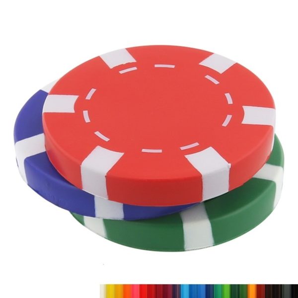 PU Foam Poker Chip Stress Reliever