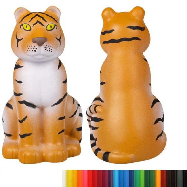 PU Foam Sitting Tiger Stress Balls with Your Logo