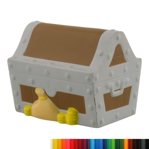 PU Foam Treasure Chest Stress Reliever with Your Logo