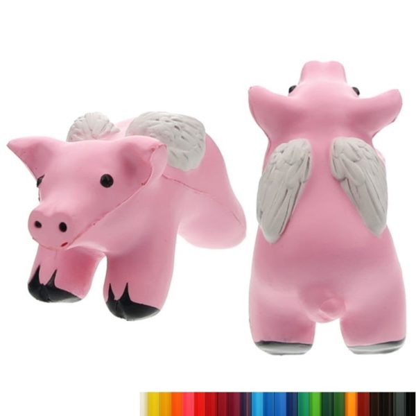 PU Foam Winged Pig Stress Ball with Your Logo