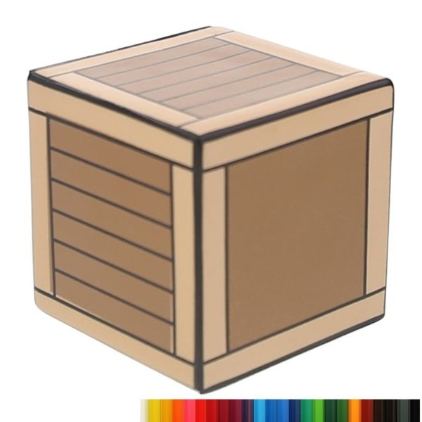 PU Foam Wooden Crate Stress Reliever with Your Logo