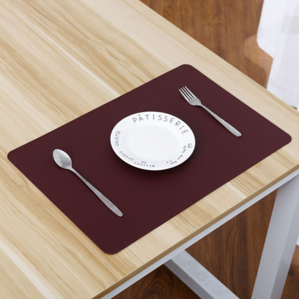 Solid Color PVC Placemats Table Mats Coaster