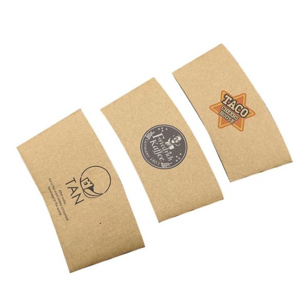 Insulated Kraft Beverage Wrap Hot Cup Sleeves