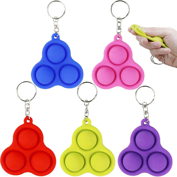 UFO Push Pop Bubble Keychain