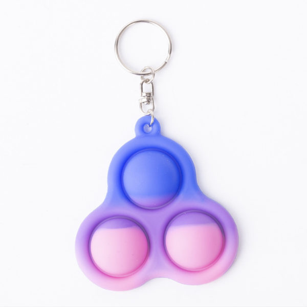 UFO Push Pop Bubble Keychain