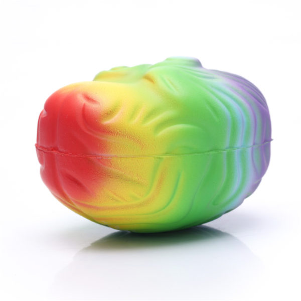 Rainbow Color Brain Shaped Stress Reliever