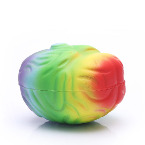 Rainbow Color Brain Shaped Stress Reliever