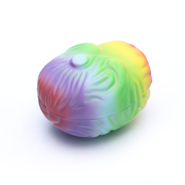 Rainbow Color Brain Shaped Stress Reliever