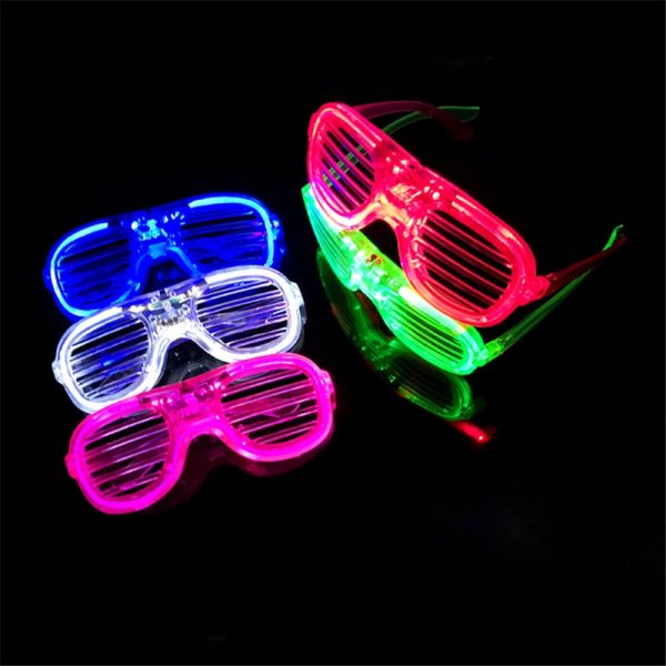 Custom LED Flashing Shutter Party Glasses