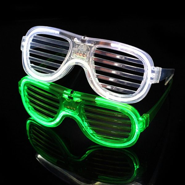 Custom LED Flashing Shutter Party Glasses