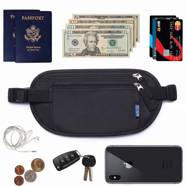 Custom Nylon Passport Pack Stealth RFID Fanny Bag