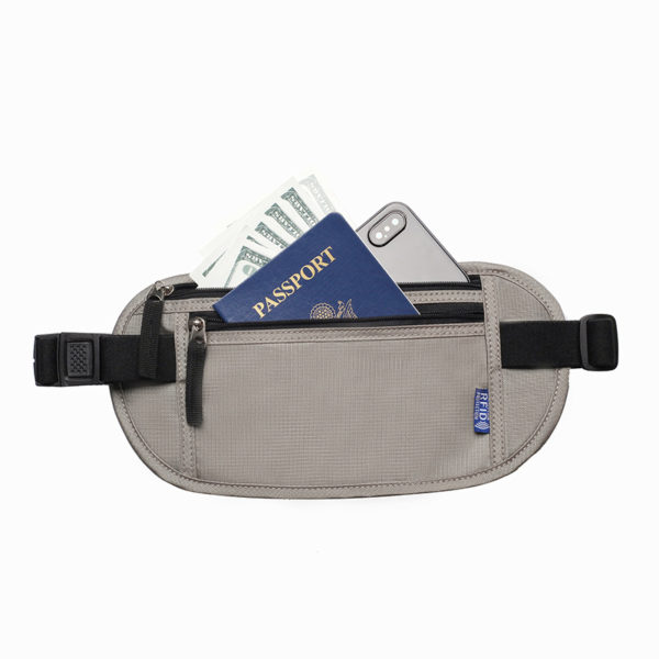 Custom Nylon Passport Pack Stealth RFID Fanny Bag