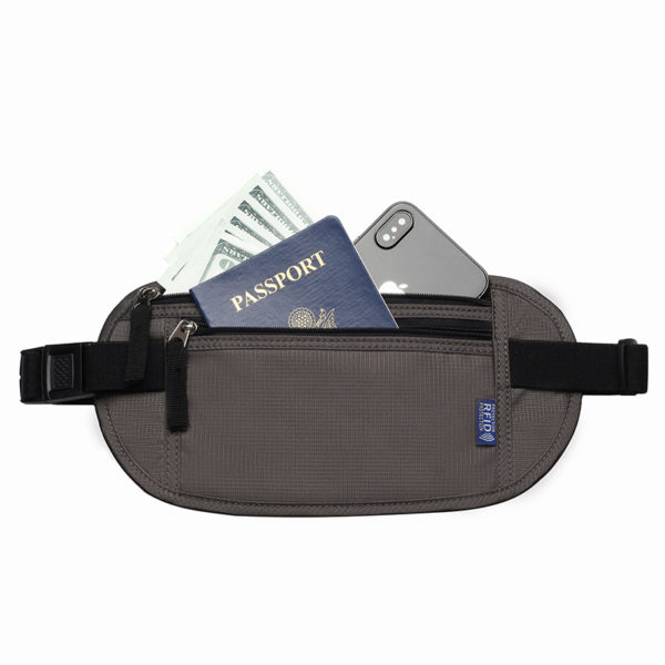 Custom Nylon Passport Pack Stealth RFID Fanny Bag