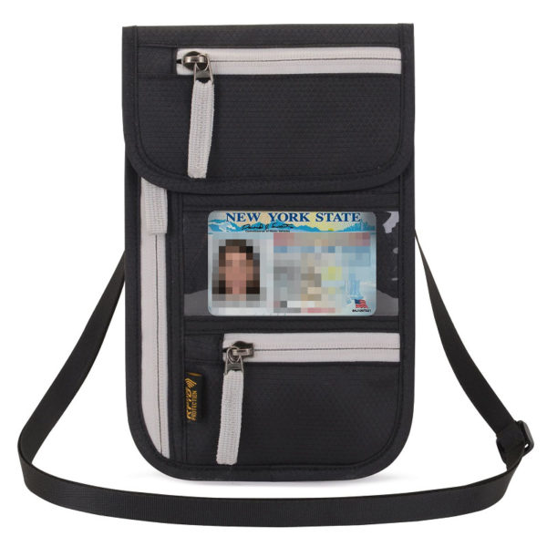 Waterproof Nylon Passport Bag Accepted Customized Logo