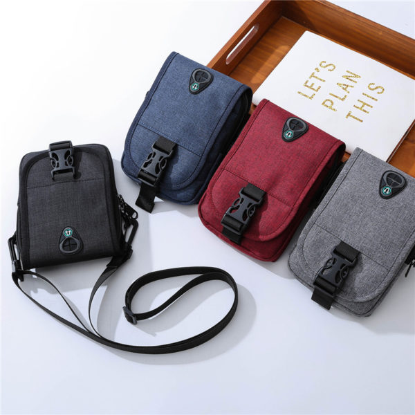 Custom Waterproof Passport Holder Adjustable Nylon Fanny Bag