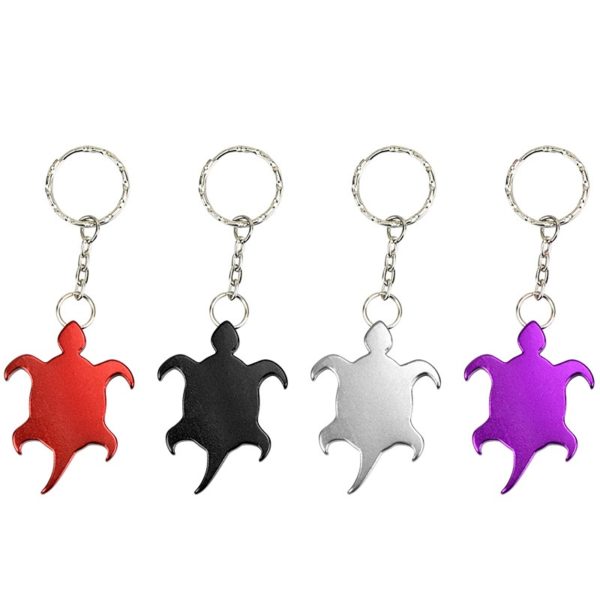 Aluminum Turtle Shaped Bottle Opener Keychain