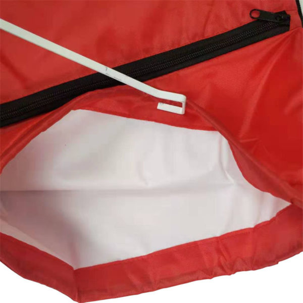 Drawstring Backpack With Zipper