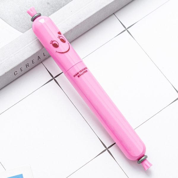 Plastic Sausage Shape Balloint Pen with Custom Logo