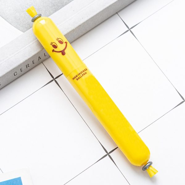 Plastic Sausage Shape Balloint Pen with Custom Logo