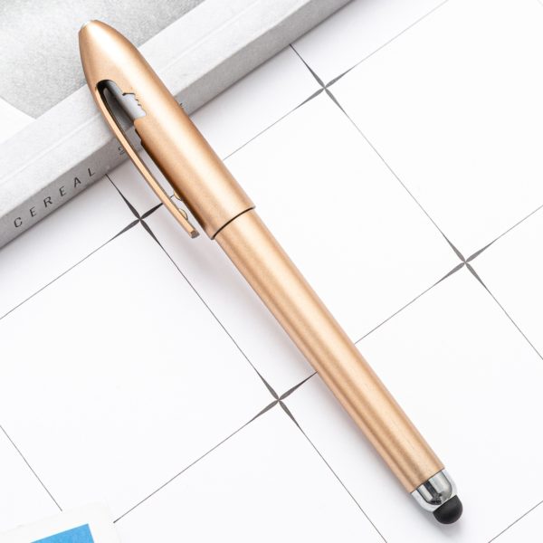 2-In-1 Plastic Stylus Ballpoint Pen Accept Customized Logo