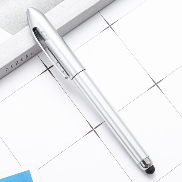 2-In-1 Plastic Stylus Ballpoint Pen Accept Customized Logo