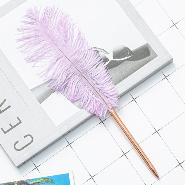 Metal Feather Ballpoint Pen With Custom Logo