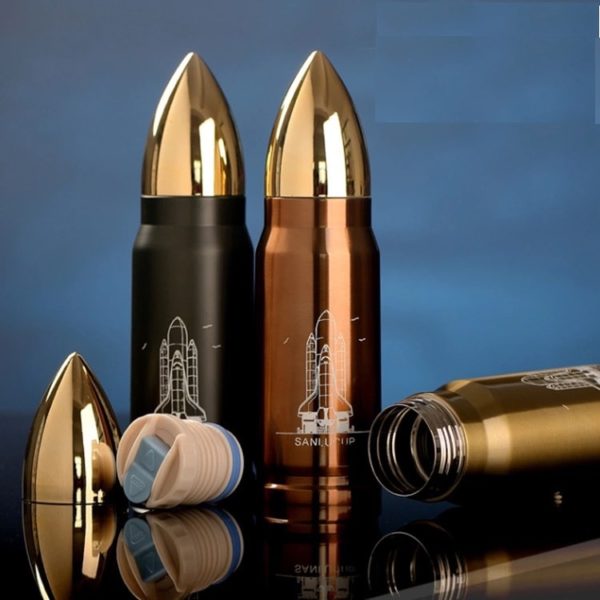 Custom Stainless Steel Bullet Shaped Vacuum Bottle