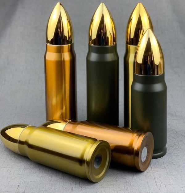 Custom Stainless Steel Bullet Shaped Vacuum Bottle