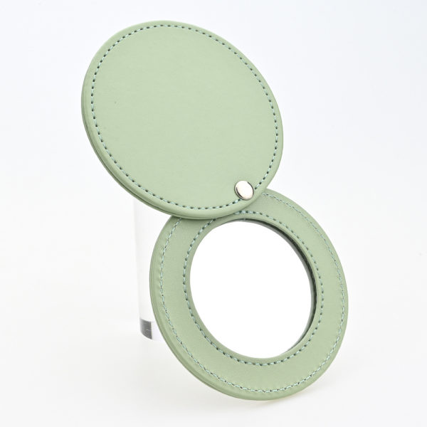 Rotatable Double Sided Leather Mirror