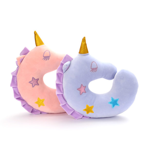 Custom Unicorn U Shape Traveling Neck Pillow with Logo