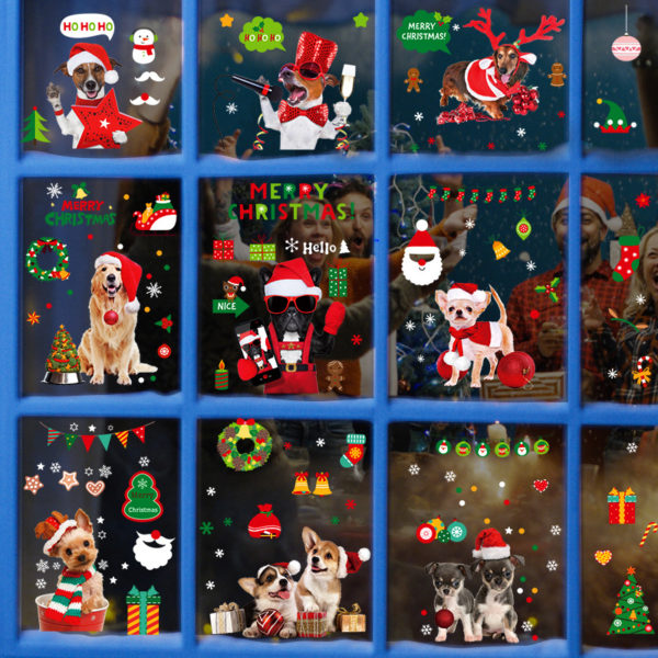 Christmas Reuseable Static Window Sticker Decals