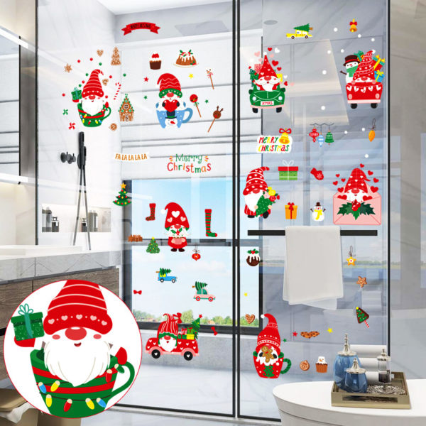 Christmas Reuseable Static Window Sticker Decals