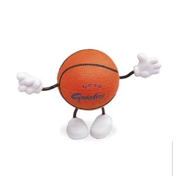 Custom PU Basketball Stress Reliever Figurine