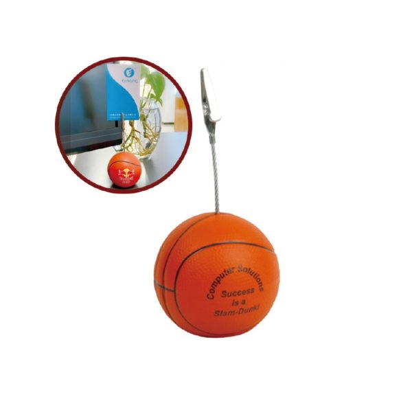 PU Basketball Stress Reliever with Memo Holder