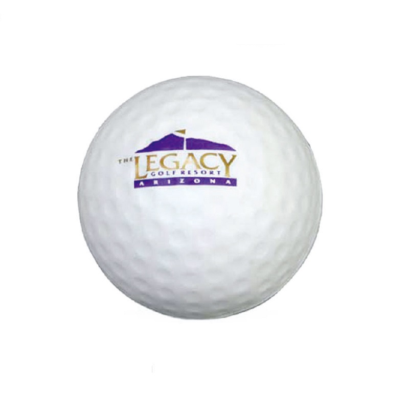 PU Golf Ball Stress Relievers w/ Custom Logo