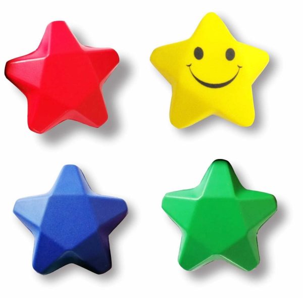 PU Foam Star Shaped Stress Reliever with Custom LOGO