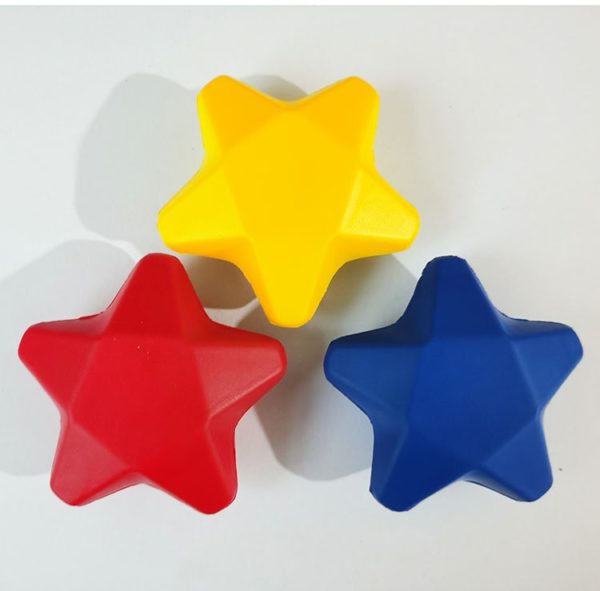 PU Foam Star Shaped Stress Reliever with Custom LOGO