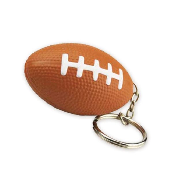 Custom PU Rugby Keychain Stress Ball