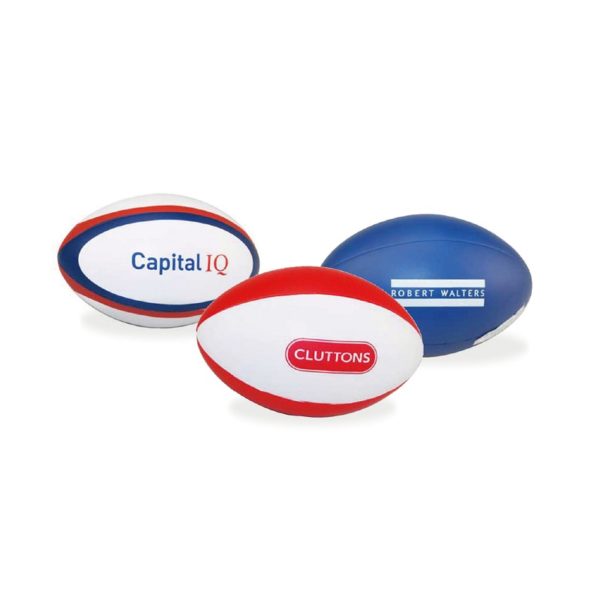 Custom PU Rugby Football Stress Reliever with LOGO