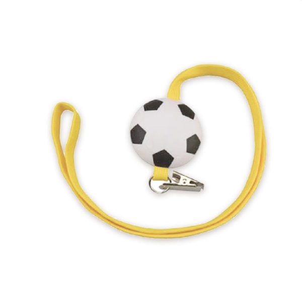 PU Soccer Stress Ball With Lanyard