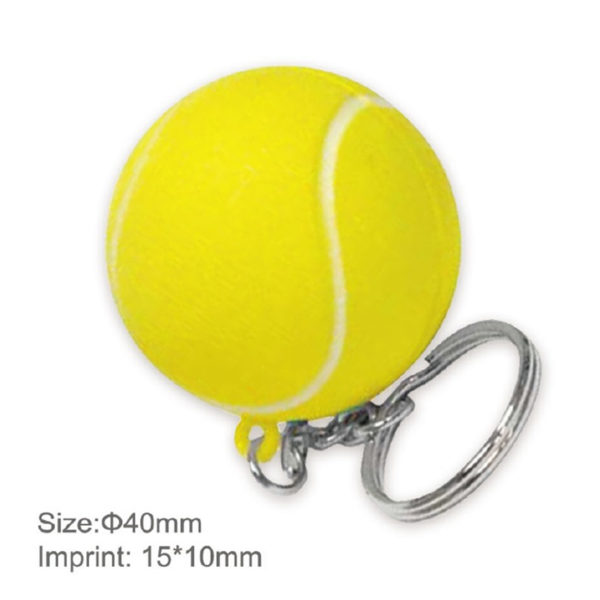 PU Custom Tennis Stress Ball Key Chain