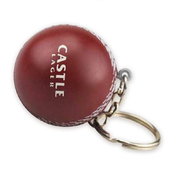 PU Custom Cricket Ball Stress Reliever with Key Chain