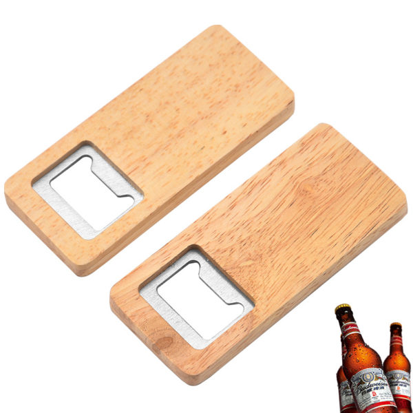 Wooden Square Bottle Opener