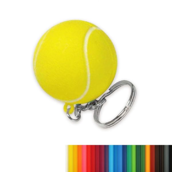 Tennis PU Toy Stress Ball with Keychain