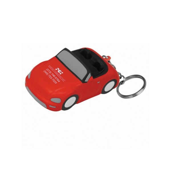 Convertible Car Shaped Stress Reliever with Keychain