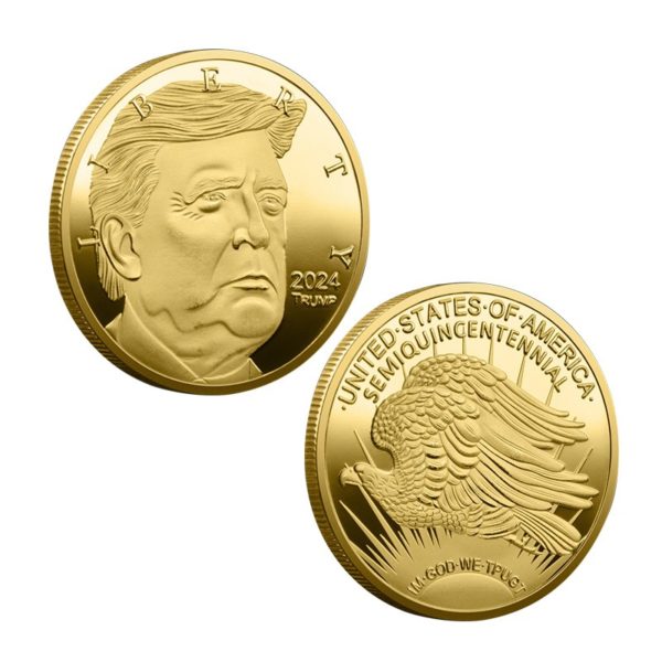 Gold 2024 Presidential Campaign Coins Trump